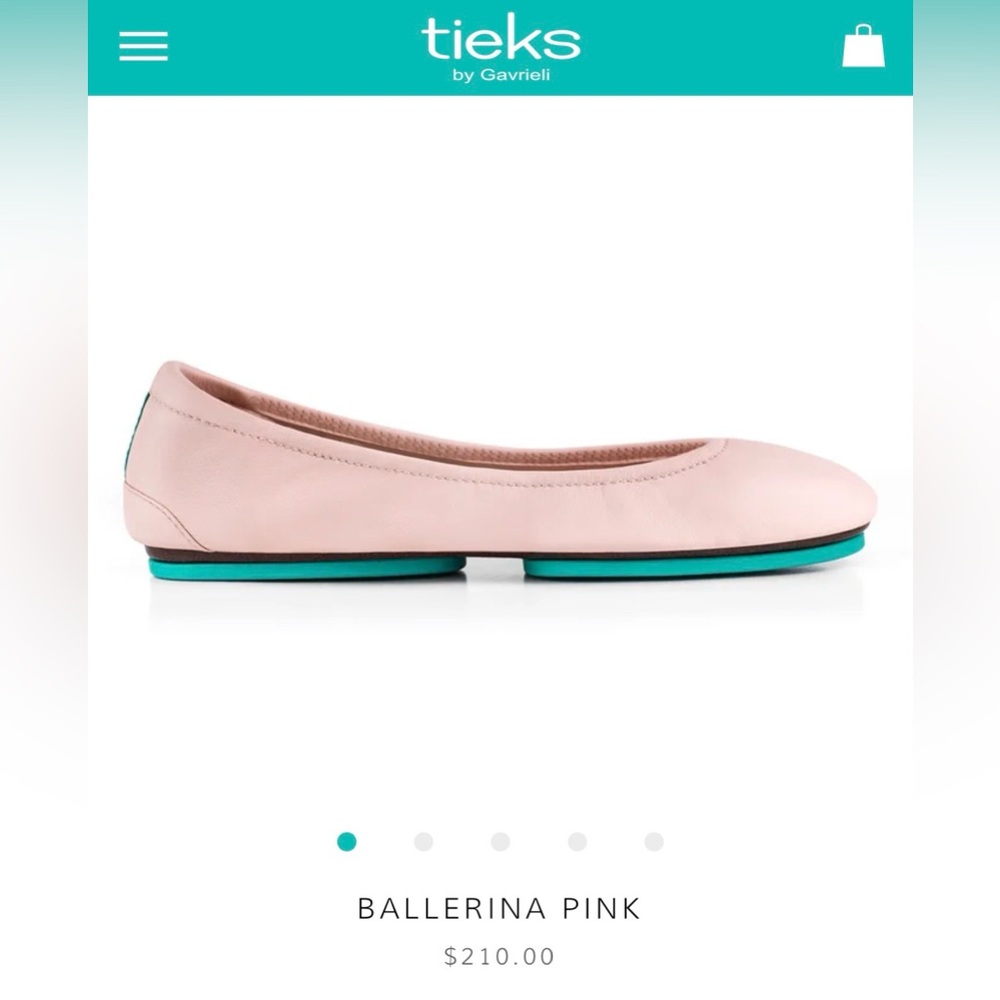 Tieks Ballerina Pink Leather Flats